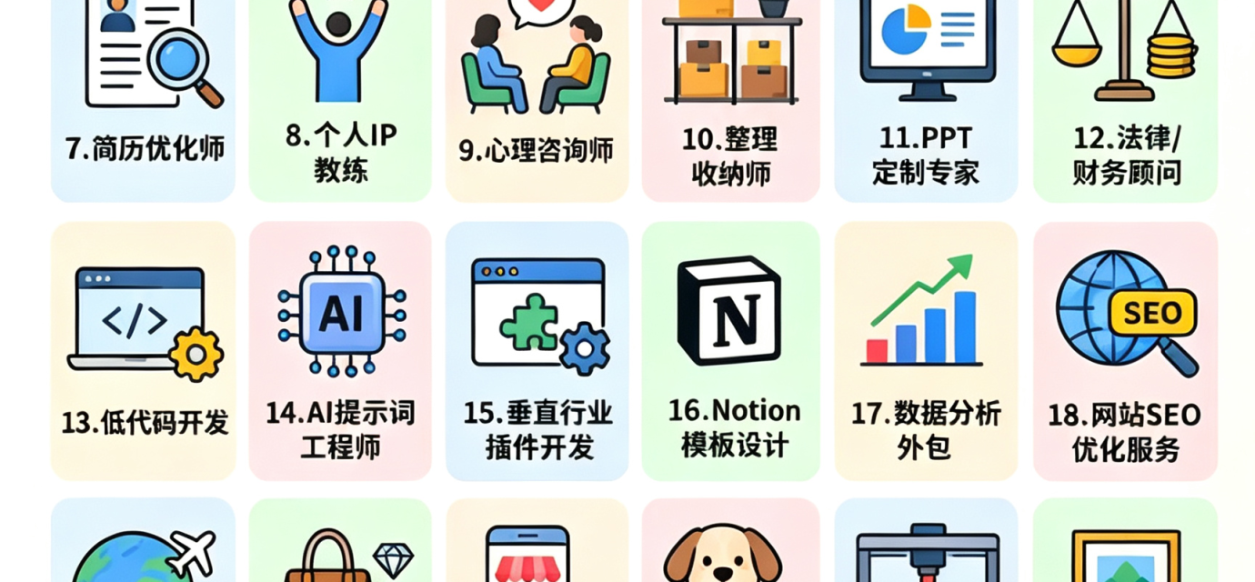不上班也能活？一人公司能做的30个业务盘点，总有一个适合你